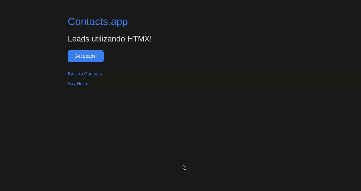 htmx hx-get + hx-target example